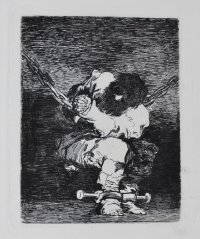 Goya etching from The Disasters of War. "The Little Prisoner", 1867. Goya etching from The Disasters of War. "The Little Prisoner", 1867.