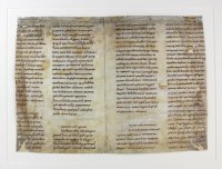 SOLD A remarkable manuscript bifolium from the turn of the twelfth century. Gregory the Great’s letters in a clear, precise Carolingian script. SOLD A remarkable manuscript bifolium from the turn of the twelfth century. Gregory the Great’s letters in a clear, precise Carolingian script.